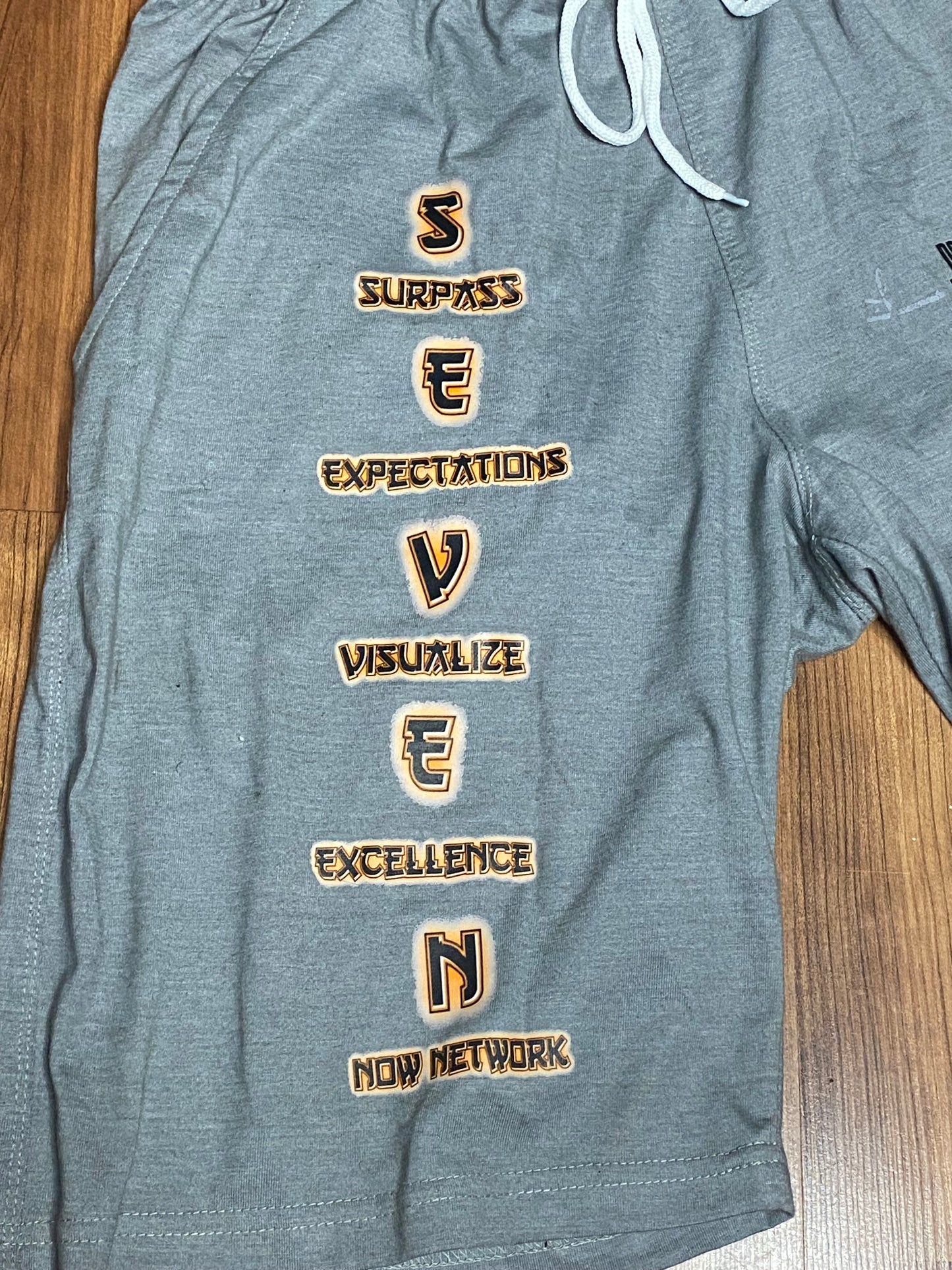 Know God Know Peace Shirt/Shorts Set Gray