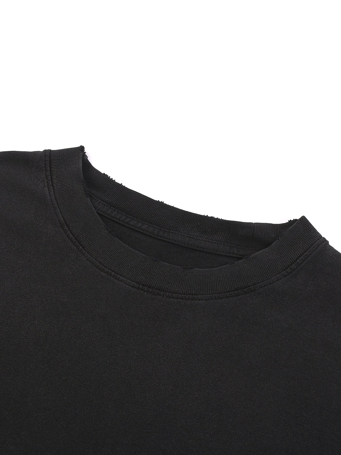 Distressed,torn,tee,oversize,graphic,Seven