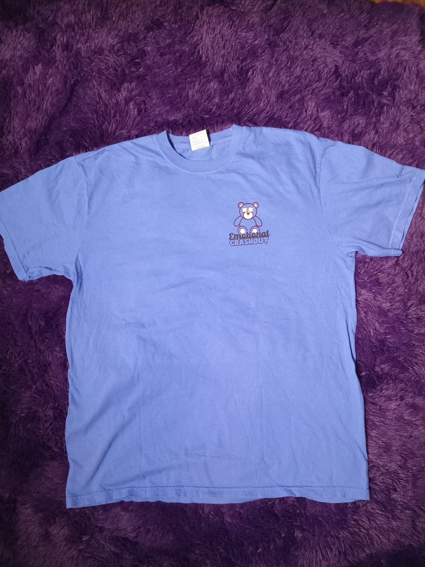 Emotional Crashout T Shirt Baby Blue Colorway