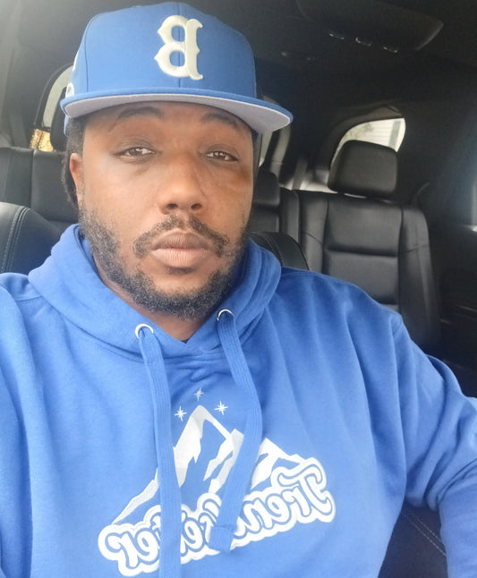 Trendsetter Seven Brand Unisex Hoodie Blueberry Slushie Colorway