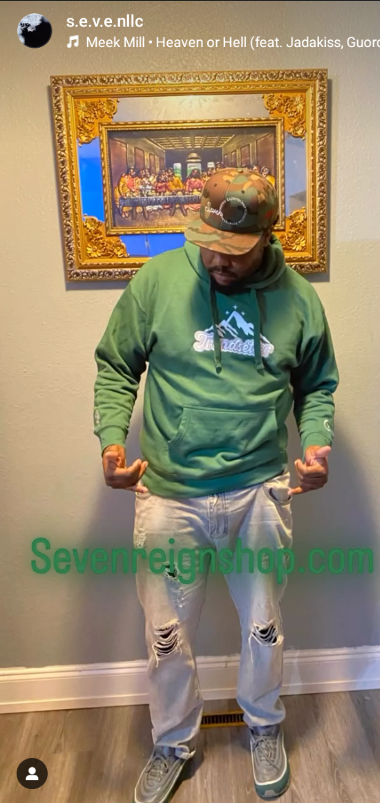 Trendsetter Seven Brand Unisex Hoodie Spearmint Colorway