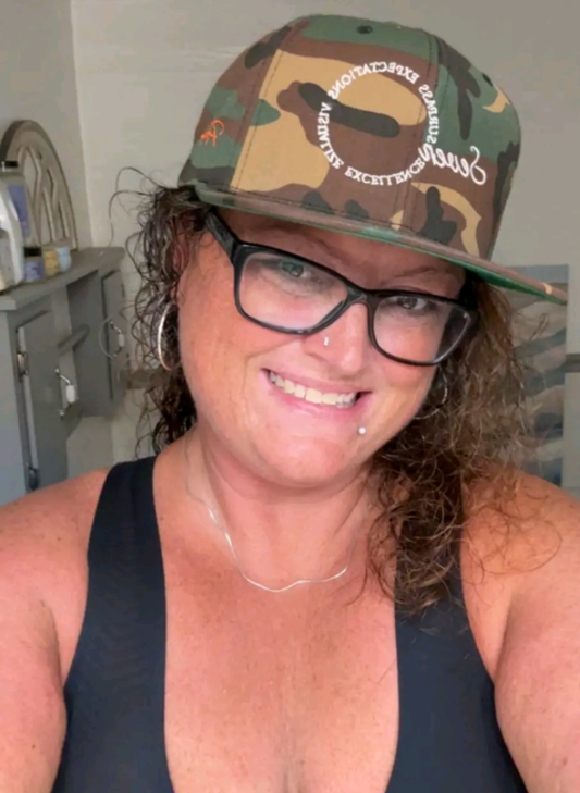 Seven Brand Snapback Hat Camo Lover Orange Crush Colorway