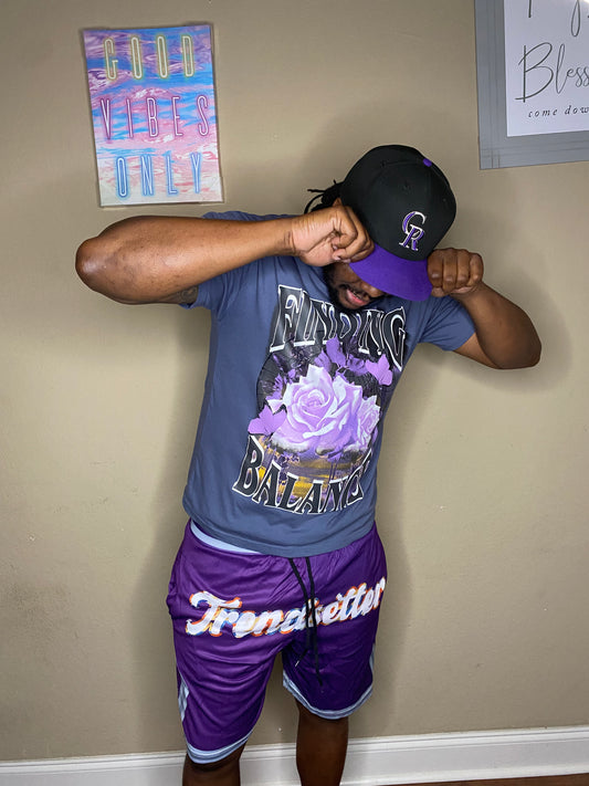 Trendsetter Purple Basketball Shorts