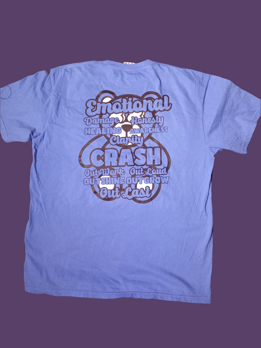 Emotional Crashout T Shirt Baby Blue Colorway