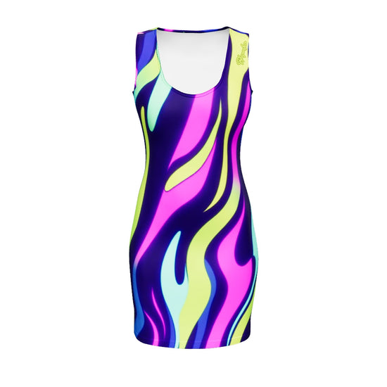 Playmaker: Summer Time Nights Neon Bodycon Dress