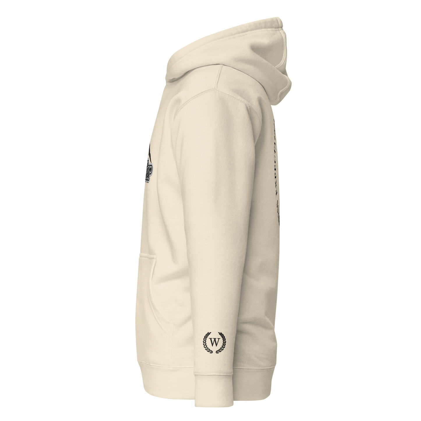 Embroidered Trendsetter Seven Brand Unisex Hoodie – Fade to Black Colorway
