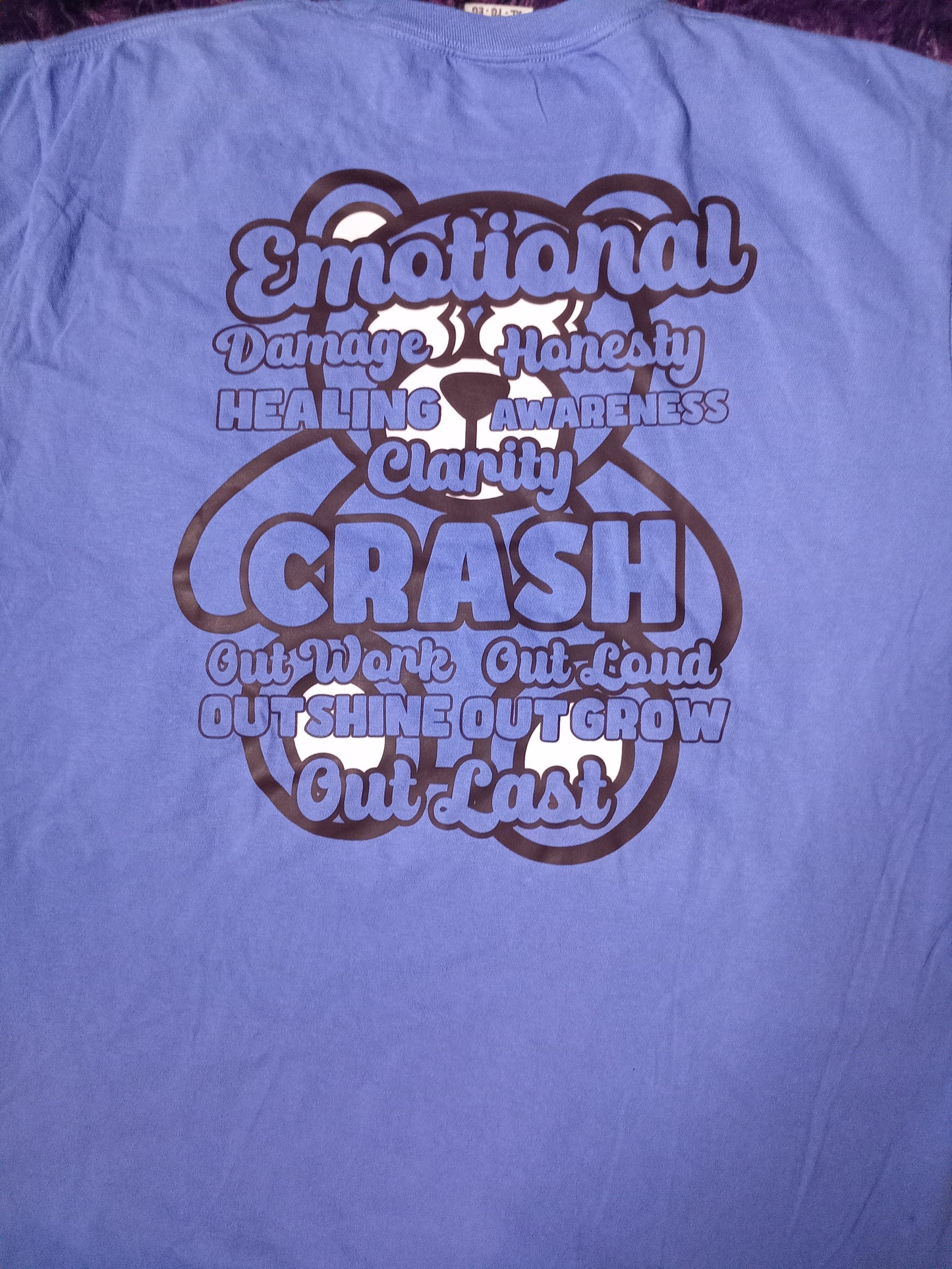 Emotional Crashout T Shirt Baby Blue Colorway