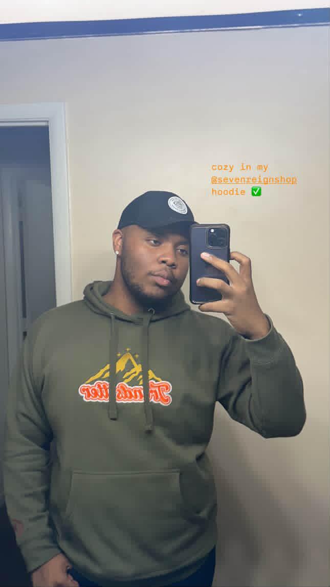 OD Green Signal Orange Colorway Embroidered Trendsetter Hoodie