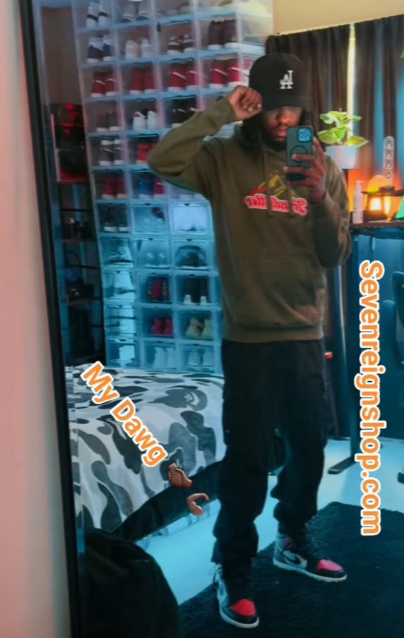 OD Green Signal Orange Colorway Embroidered Trendsetter Hoodie