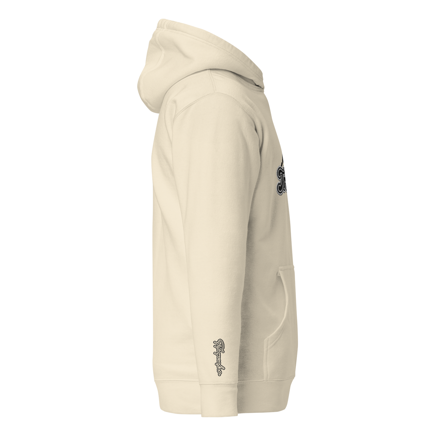 Embroidered Trendsetter Seven Brand Unisex Hoodie – Fade to Black Colorway