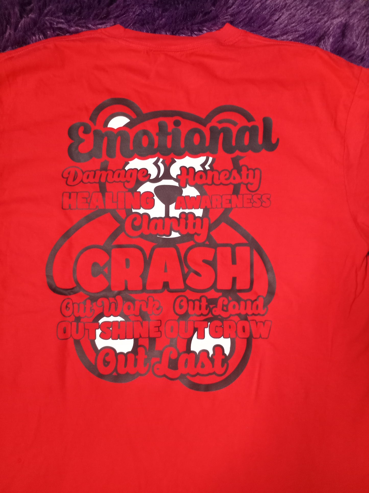 Emotional Crashout T Shirt Red Colorway